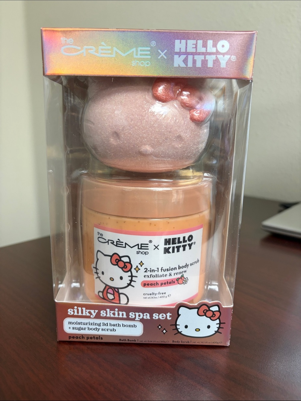 The Creme Shop Peach Petals Silky Skin Spa Set